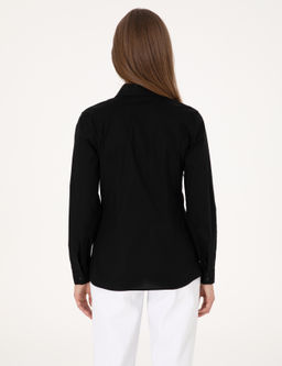 Siyah Slim Fit Uzun Kollu G_mlek