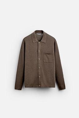 COTTON - LINEN CARDIGAN - Zara фото 6