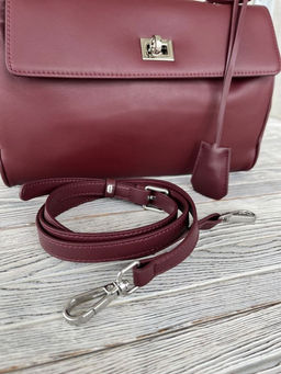 Женская кожаная сумка-портфель 8399-2 Бордо - Sergio valentini фото 7