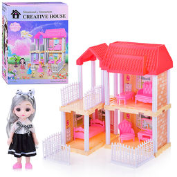 Дом для кукол "Вилла принцессы" на батарейках, в коробке