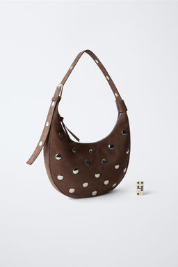 STUDDED SHOULDER BAG - Zara фото 14