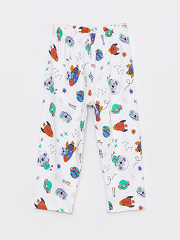 G?mlek Yaka Uzun Kol Bask?l? Erkek Bebek Pijama Tak?m? - Waikiki фото 3