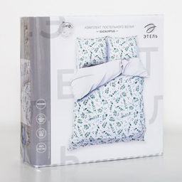 Постельное бельё Этель 2 сп Листья эвкалипта 175*215 см, 200*220 см,70*70 см -2 шт фото 12