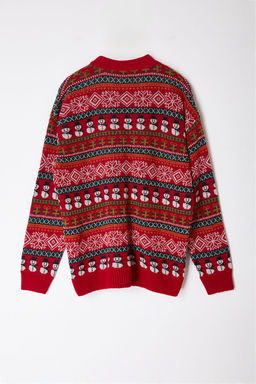 TRENDYOL MAN Cok Renkli Unisex Regular Fit Yunlu Genis Kal?p Christmas Triko H?rka TMNAW23HI00043 - Trendyolmilla фото 15