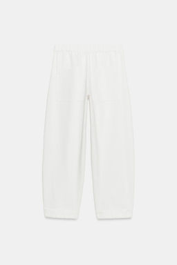 PANTAL?N DENIM BARREL BOLSILLOS ZW COLLECTION / Blanco - Zara фото 19