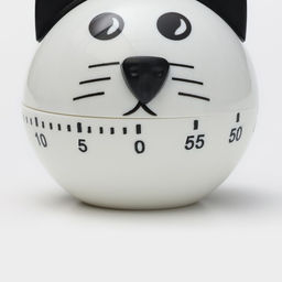 Таймер механический Доляна «Котёнок», кухонный, белый