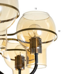 Светильник потолочный BayerLux «Кэган», люстра 8×E27 40 Вт, чёрный, 74×74×46.5 см