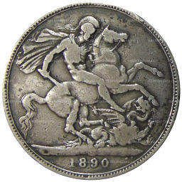 1 крона 1890 года Великобритания