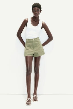 Pantalon corto de sarga estilo cargo - H&m фото 3
