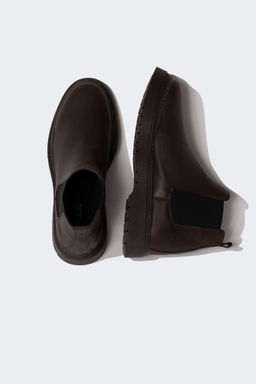 Мужские ботинки челси из искусственной кожи на высокой подошве - Defacto фото 6