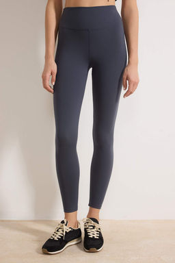 Antrasit Soft F?rcal? Kumas Reflektor Bask? Detayl? Tam Boy Orme Spor Tayt THMAW25TY00020