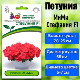 3408P Петуния серия "Мими" СТЕФАНИЯ F1 / многоцветковая каскадная 5шт