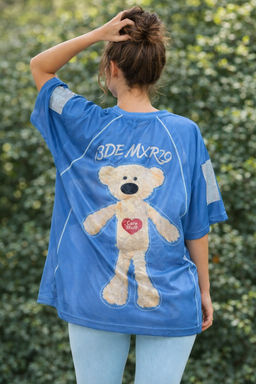 Футболка #КТ130 (2), голубой.