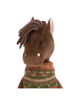 Мягкая игрушка Конь Яшка, 16 см