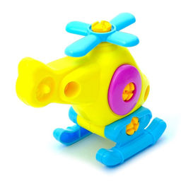 Пластмассовый конструктор для малышей Вертолётик, 16 деталей, цвета МИКС - Simaland фото 3
