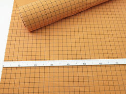 Теплый хлопок Клетка-штрих цв.морковно-оранжевый, ш.1.5м, хлопок-100%, 160гр/м.кв - Купава фото 6