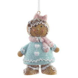 Фигурка декоративная подвесная "Пряничный человечек", L4,5 W3,5 H8 см, 2в.