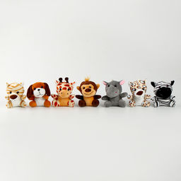Цена за 2 шт. Мягкая игрушка Зверята, МИКС - Milo toys фото 2