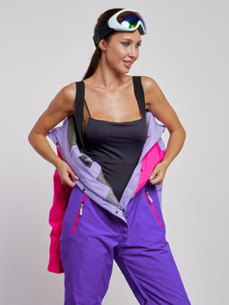 Горнолыжный комбинезон женский зимний фиолетового цвета 2327F - Chunmai фото 20