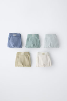 6-14 A?OS/ PACK CINCO B?XERS ETIQUETA / Multicolor