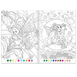 Раскраска по номерам Прекрасные феи, 16 стр., формат А4