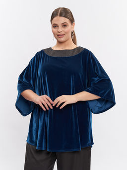 Туника из бархата TU03611DBL06