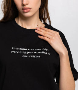 Футболка #КТ3512, чёрный