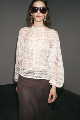 ZW COLLECTION SEQUIN TOP - Zara фото 2