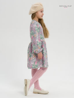 Платье Моана цветы на сером - Sovalina фото 11