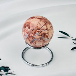 Шар из цветочного Агата на подставке