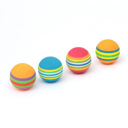 Цена за 50 шт. Шарик для кошек, 3,4 см, фасовка в коробку по 50 шт, микс цветов - Пижон фото 4
