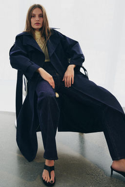 JEANS ZW COLLECTION FLARE TIRO ALTO / Azul - Zara фото 9