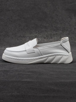 06-YE290-2 WHITE Туфли женские (натуральная кожа)