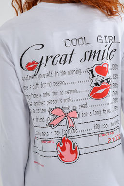 8513 Футболка с длинным рукавом женская