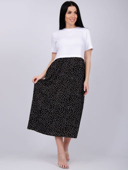 Платье "Виттория 3" горох, вискоза/кулирка (М)