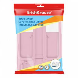 Цена за 1 шт. Подставка для книг пластиковая ErichKrause Base, Pastel, розовый  фото 2