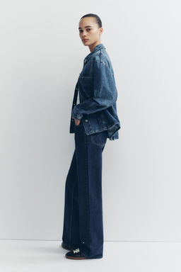 MID-RISE WIDE-LEG TRF JEANS - Zara фото 5