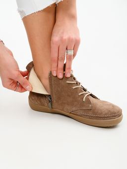 Босоногие ботинки EDART 210.NATAbr.Серо-коричневая замша/