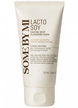 Some By Mi Lactosoy Enzyme Deep Cleansing Foam, 100 ml - Энзимная пенка для умывания с лактобактериями