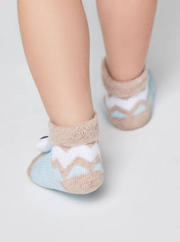 Цена за 2 пары. Носки Теплые Conte-kids Махровые носки SOF-TIKI с мордашками Мишка - Conte elegant фото 4