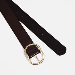 Ремень женский, ширина 4 см, пряжка металл, цвет коричневый - Simaland фото 2