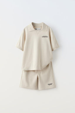 INTERLOCK POLO T-SHIRT VE BERMUDA SORT TAKIM