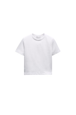 CROPPED STRETCH T-SHIRT - Zara фото 49