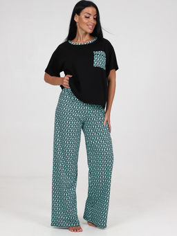 3122 ПИЖАМА (БРЮКИ) (Ментол) - А-дина фото 2
