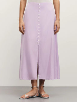 Юбка миди на декоративных пуговицах / Zarina  фото 3