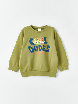 Bask?l? Uzun Kollu Erkek Bebek Sweatshirt 2li - Waikiki фото 2