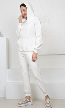 Костюм футер 3-х нитка начес,молочный - Binita фото 10