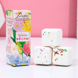 Бомбочки для ванны с добавками Чудесной весны!, 3?70 г, Чистое счастье