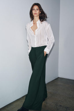 STRIPED COTTON - SILK SHIRT ZW COLLECTION