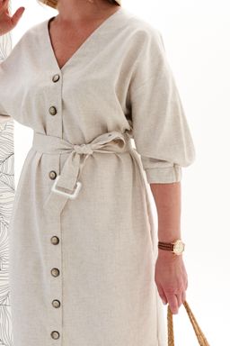 Платье изо льна с вискозой